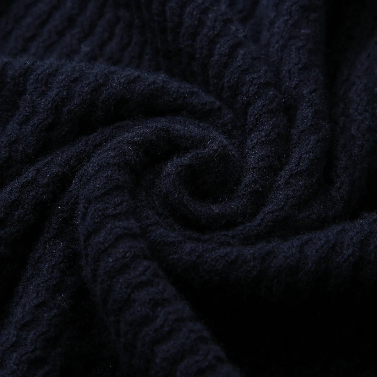 100% Cashmere Mock Neck Knitted Sweater
