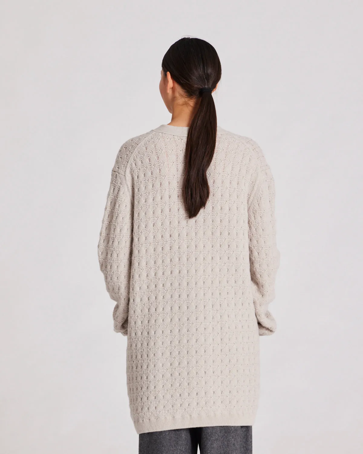 Alba Jaquard Knit Cardigan - island fossil