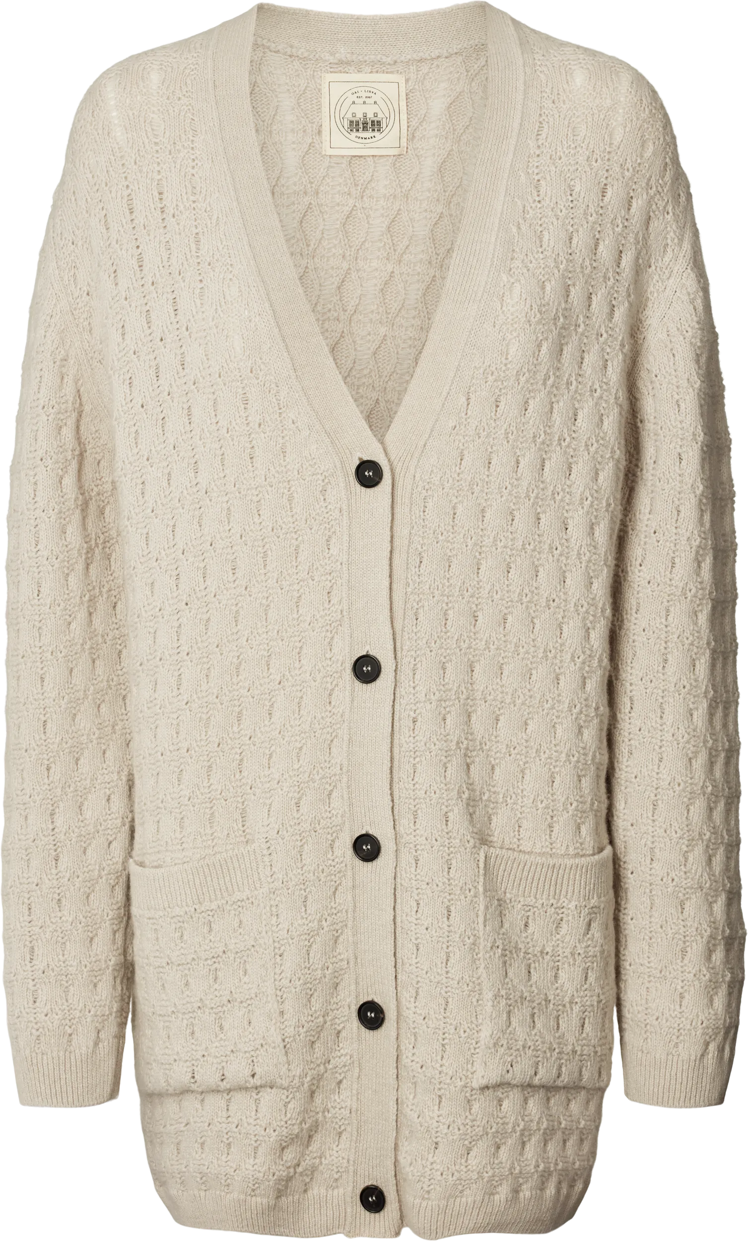 Alba Jaquard Knit Cardigan - island fossil