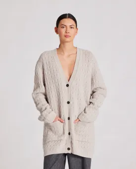Alba Jaquard Knit Cardigan - island fossil