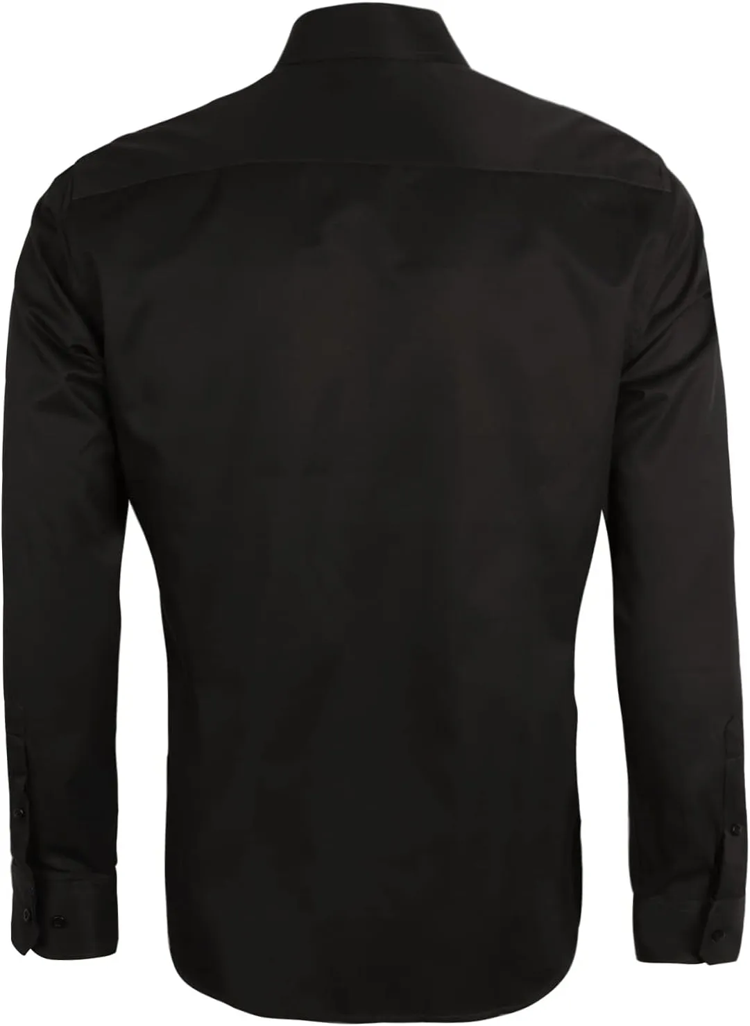 Alizeal Men's Business Slim Fit Dress Shirt Long Sleeve Patchwork Button-Down Shirt