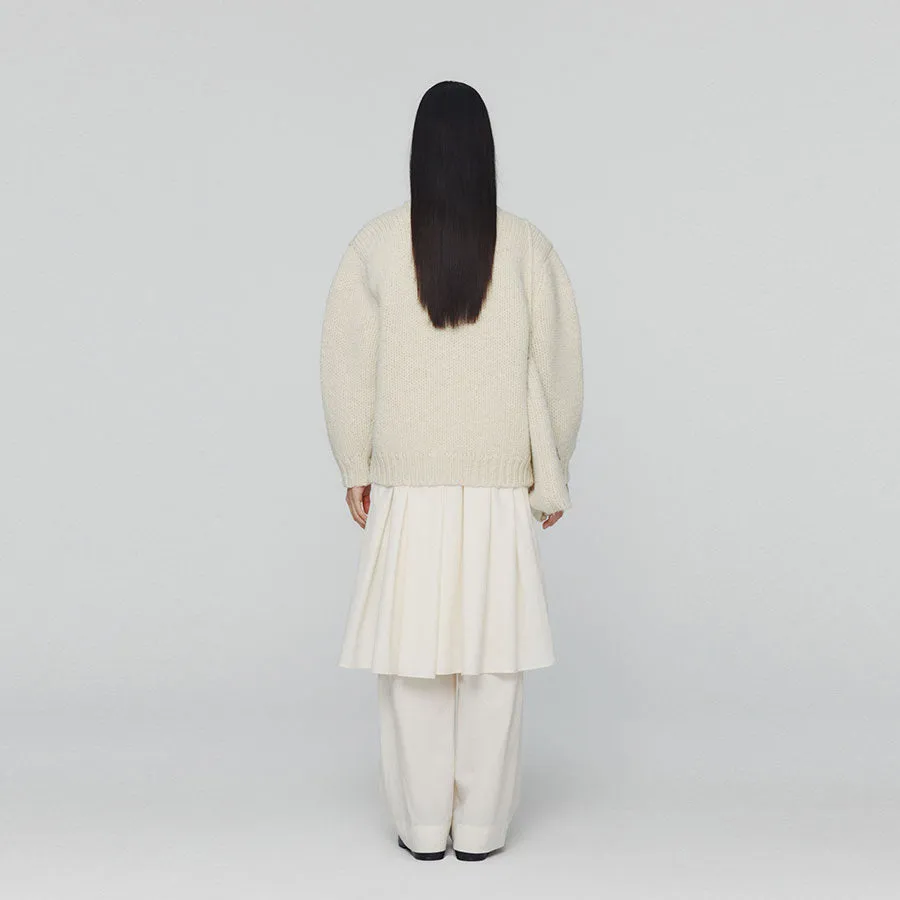 【AMOMENTO/アモーメント】<br>HAND KNITTED CARDIGAN <br>AM24FWW01CD