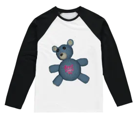 Bear_Object Sublimation Baseball Long Sleeve T-Shirt