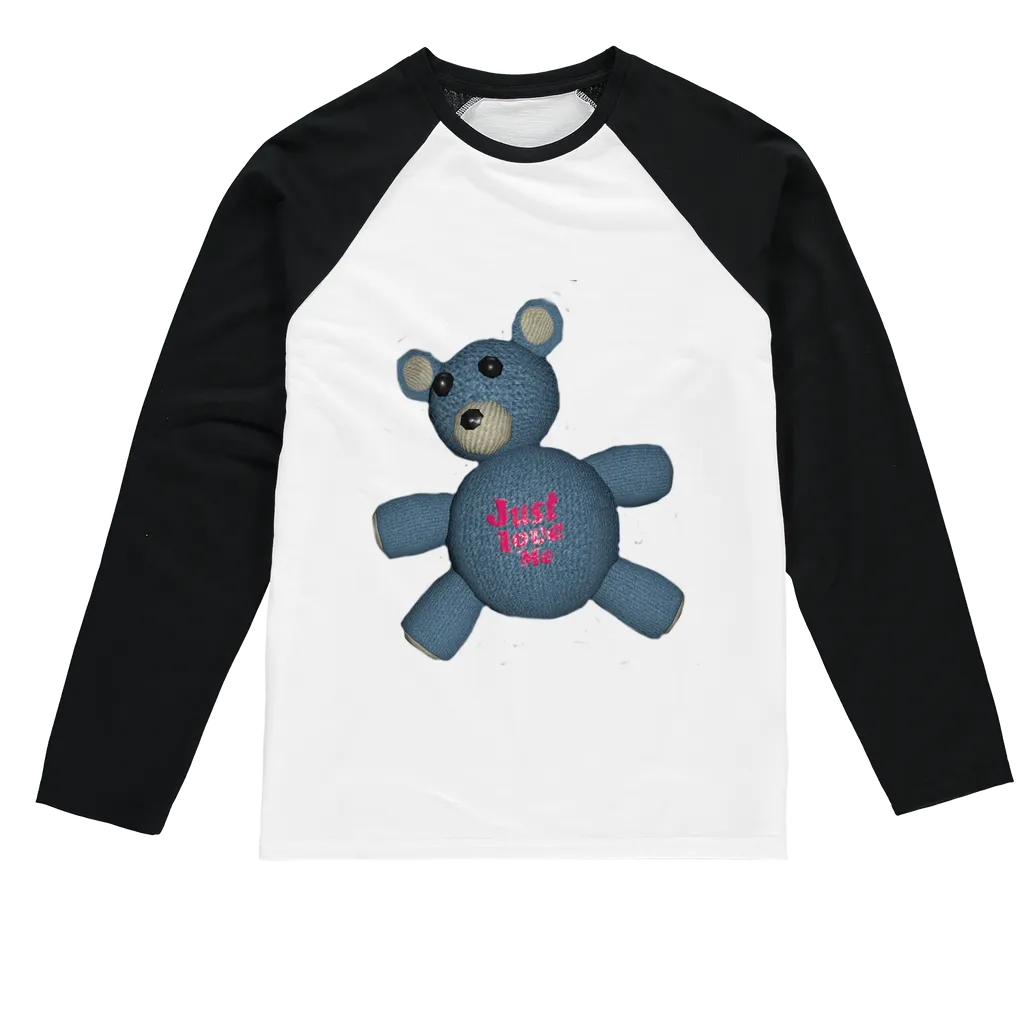 Bear_Object Sublimation Baseball Long Sleeve T-Shirt