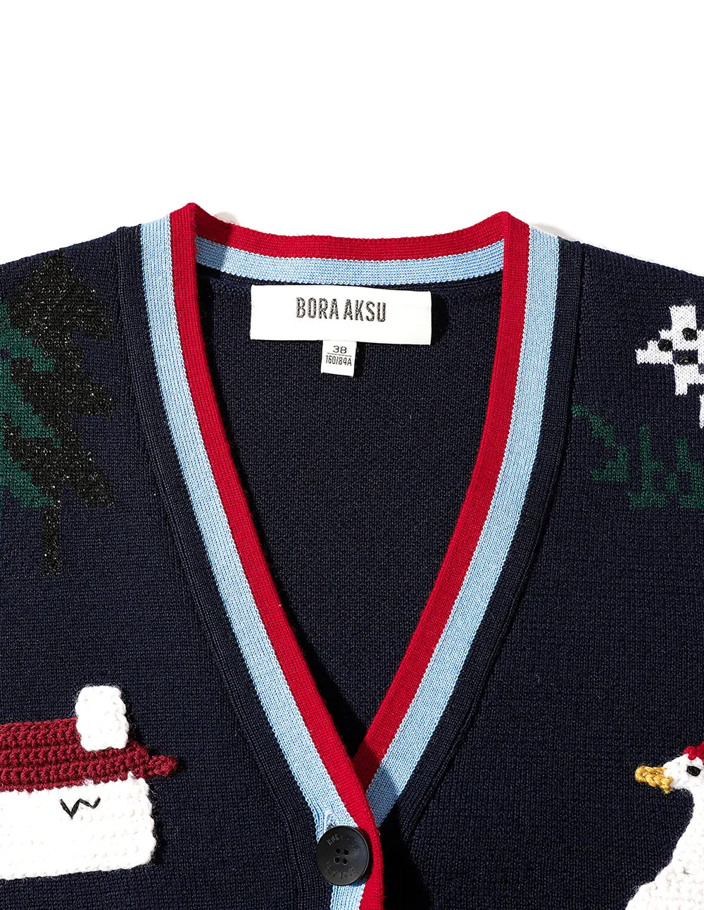 BORA AKSU V-Neck Wool Knit Cardigan