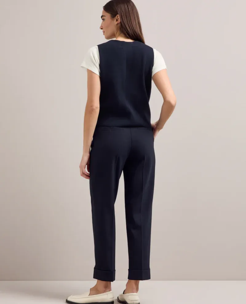 Cefinn Wynne Navy Cotton Waistcoat - UK12