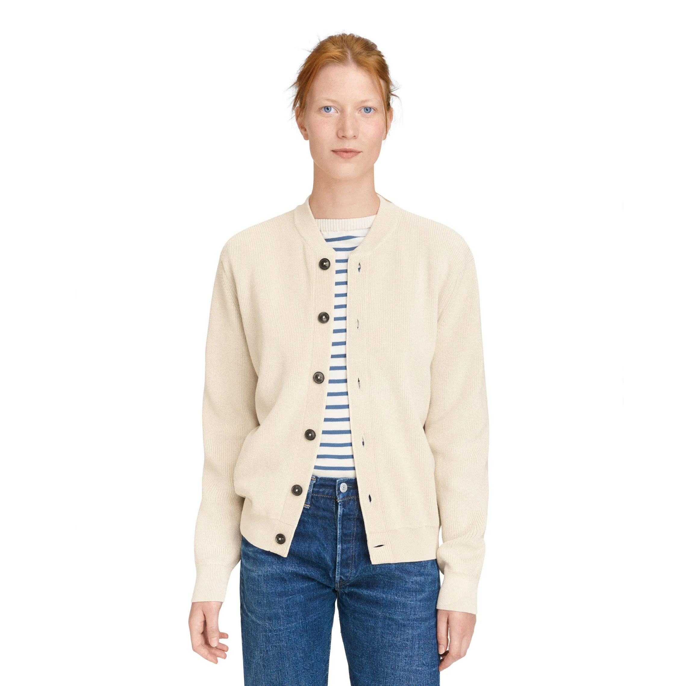 Cotton Skipper Jacket Navy Blue
