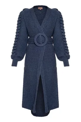 CULT MIA X LIYA STATEMENT CARDIGAN WITH BELT