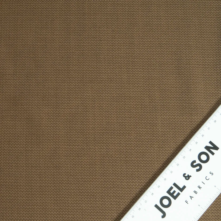 Dark Bronze Tropical Metallic Wool Suiting
