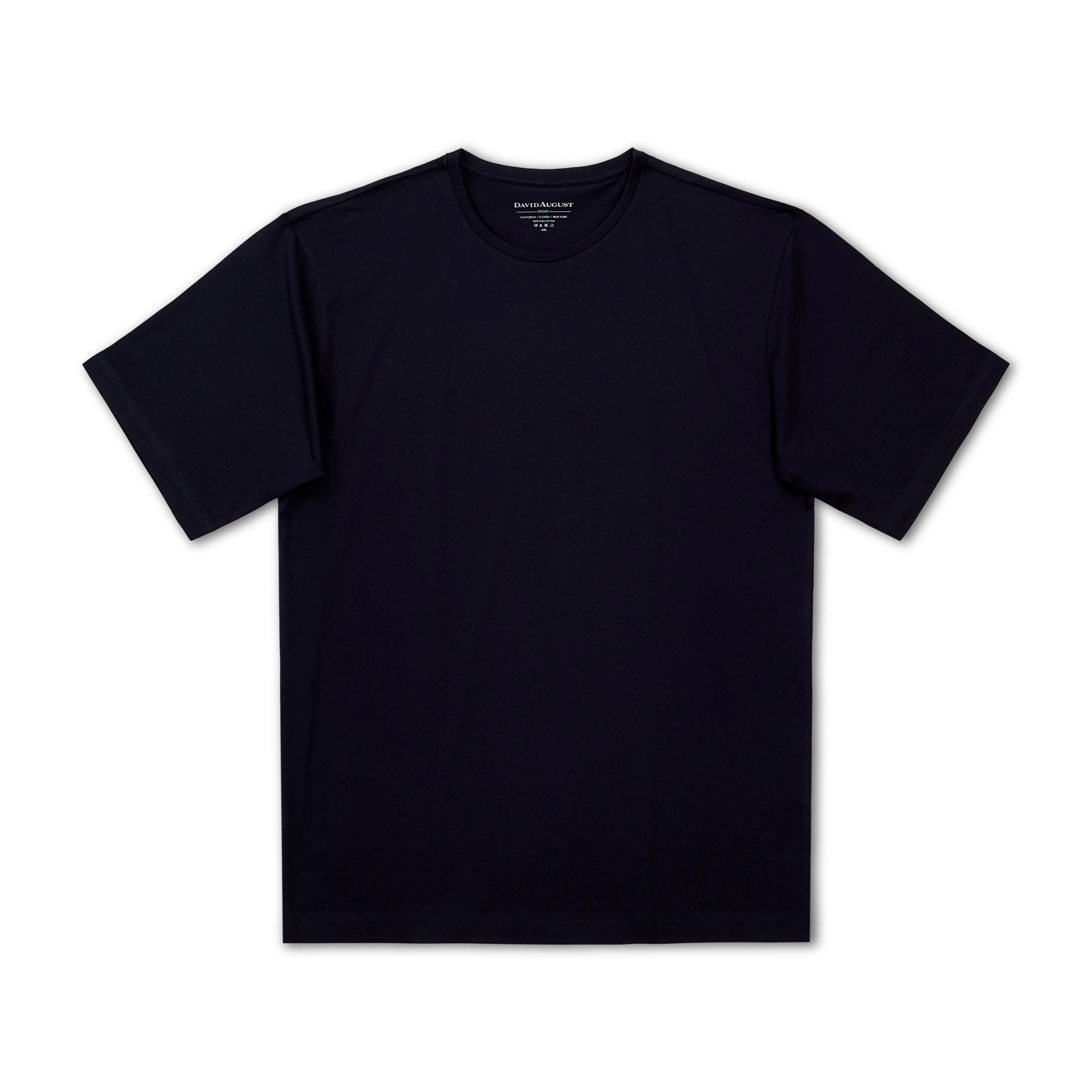 DAVID AUGUST PIMA COTTON CREW NECK T-SHIRTS | PACK OF 5