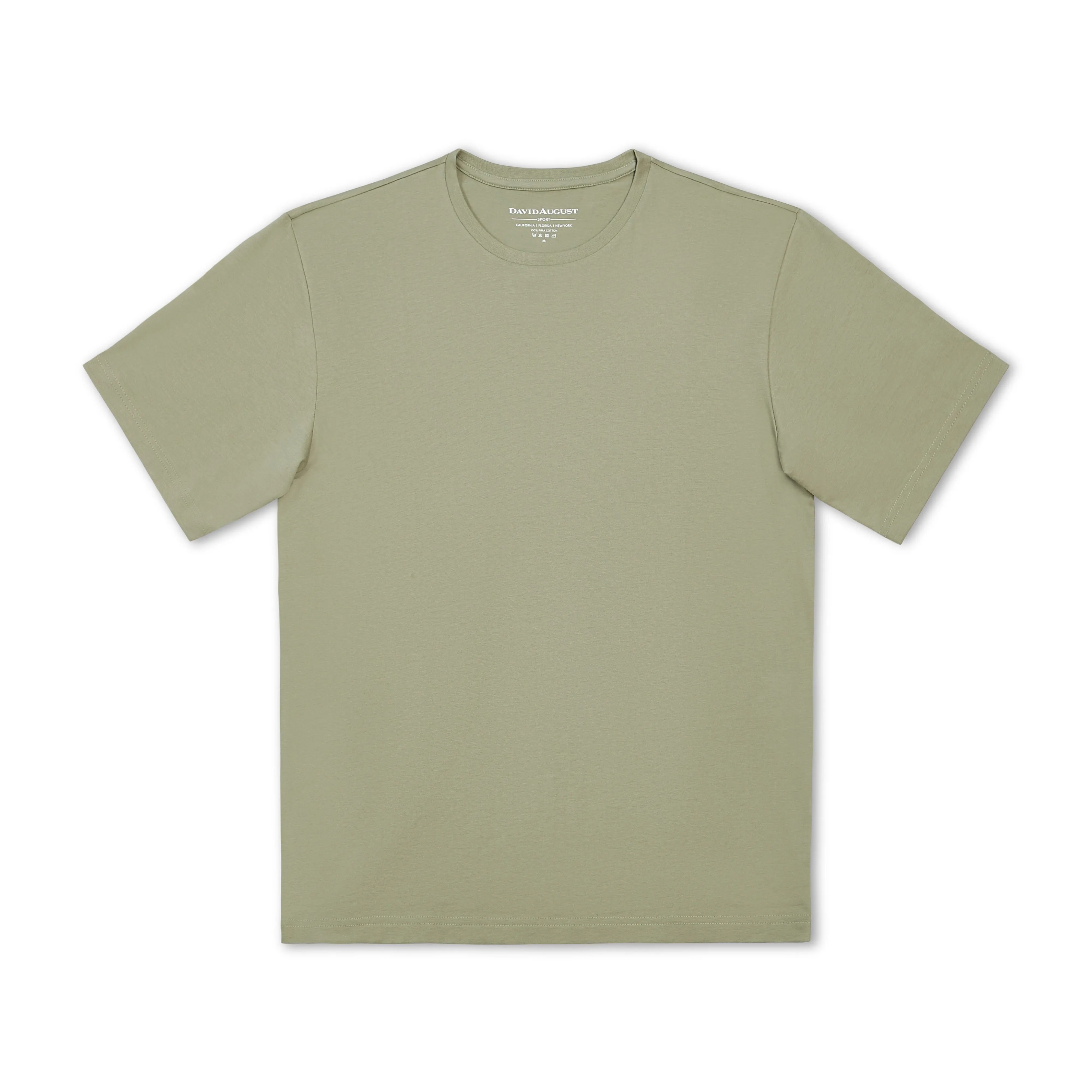DAVID AUGUST PIMA COTTON CREW NECK T-SHIRTS | PACK OF 5