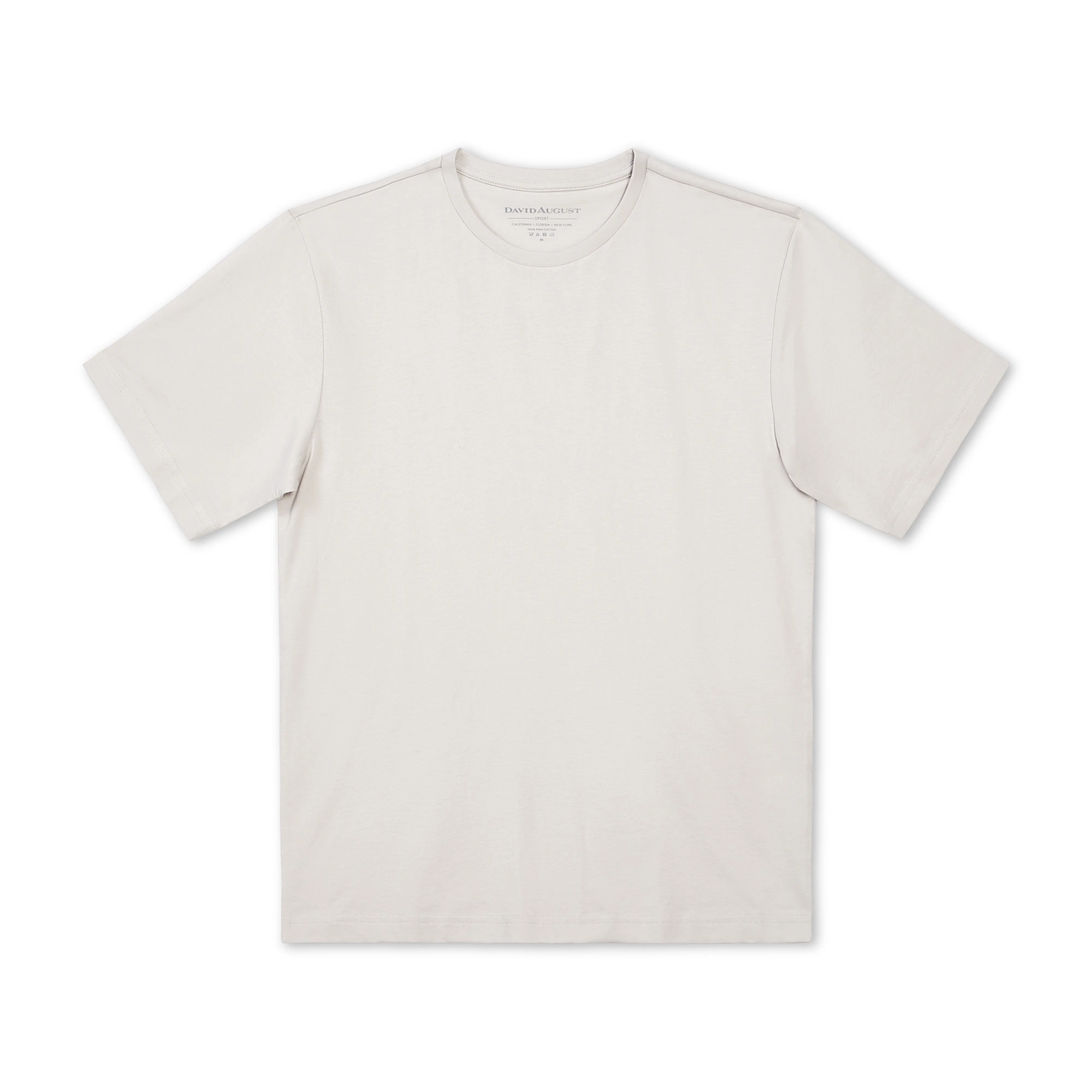 DAVID AUGUST PIMA COTTON CREW NECK T-SHIRTS | PACK OF 5