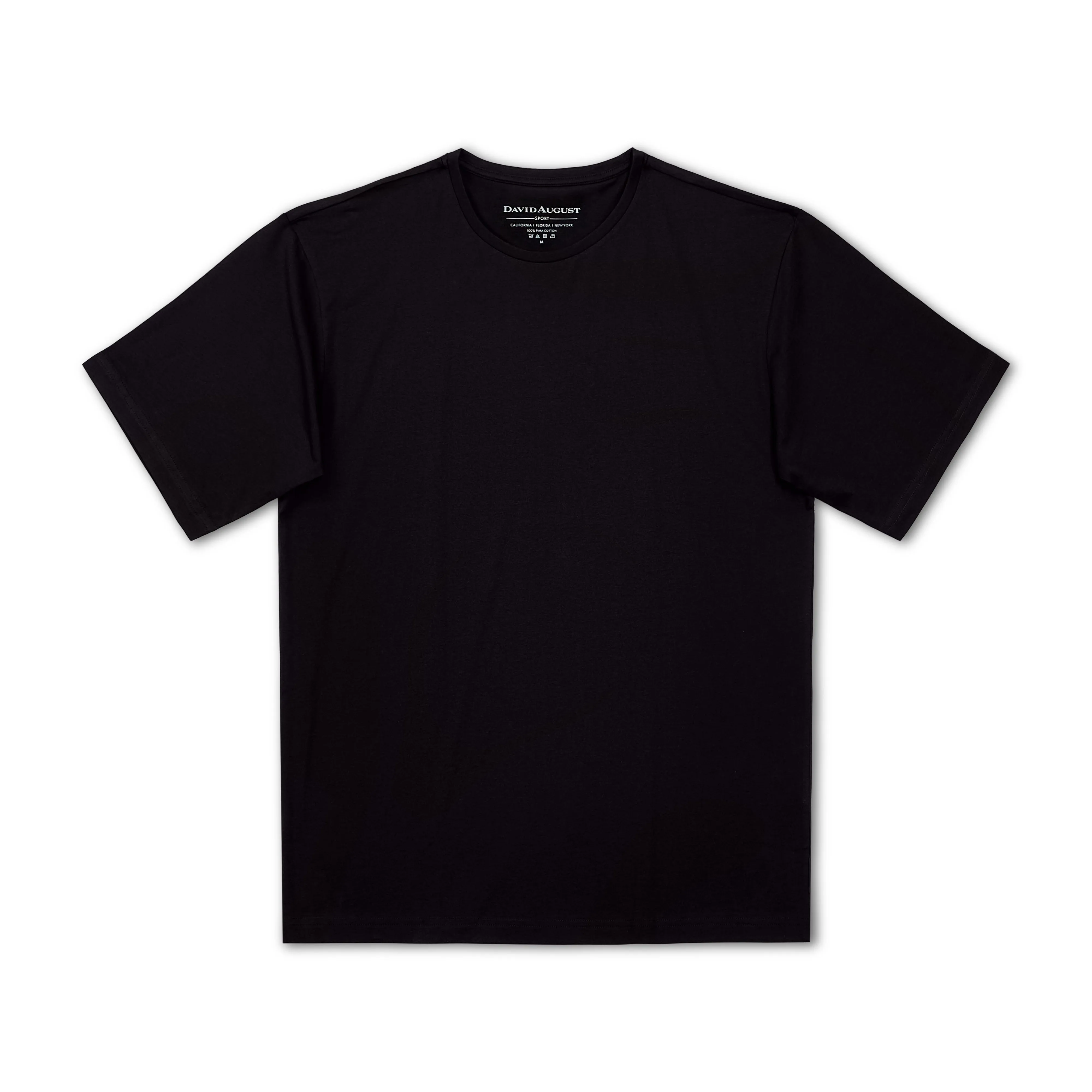 DAVID AUGUST PIMA COTTON CREW NECK T-SHIRTS | PACK OF 5