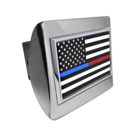 Dual Line American Flag - Hitch Cover