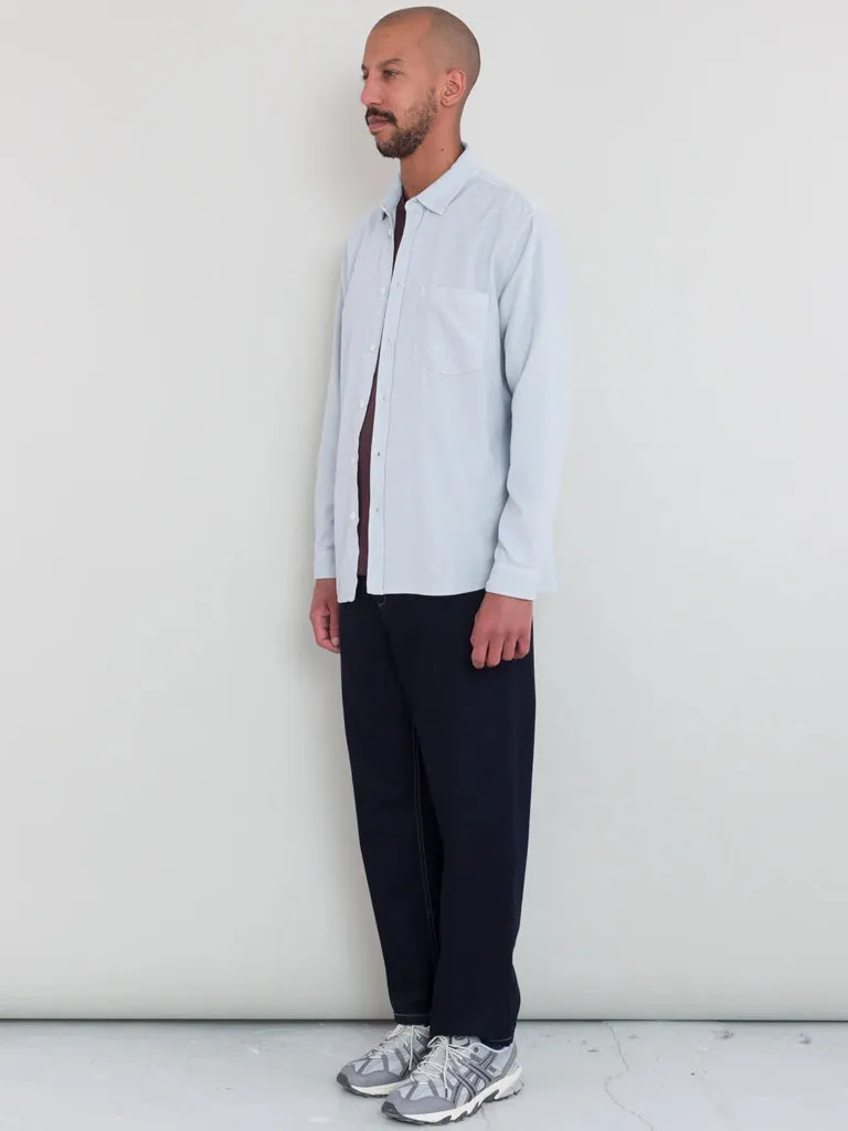 Folk Direction Babycord Shirt in Ice Blue