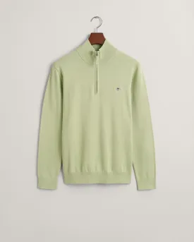 GANT -  Classic Cotton Half Zip, Milky Matcha
