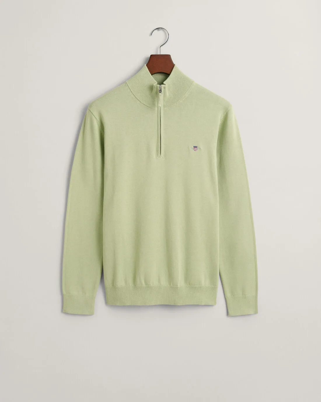 GANT -  Classic Cotton Half Zip, Milky Matcha