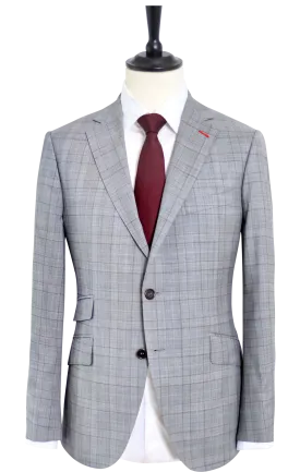 GLEN PLAID LIGHT GREY SUIT