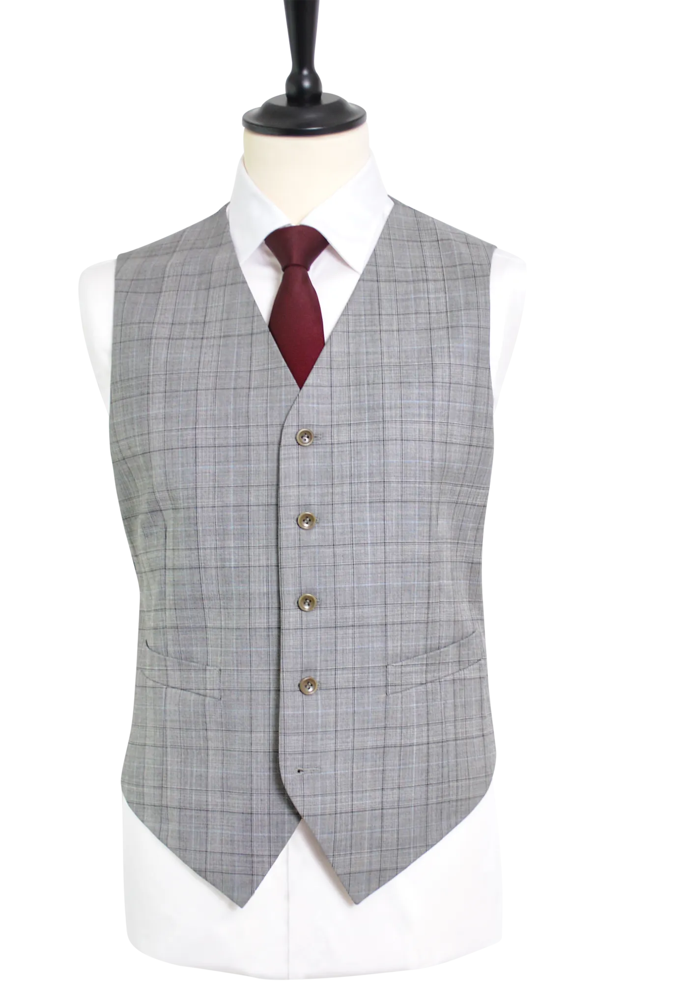 GLEN PLAID LIGHT GREY SUIT