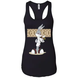 Gucci Rabbit Smoking Funny T-shirt Women Tank Top