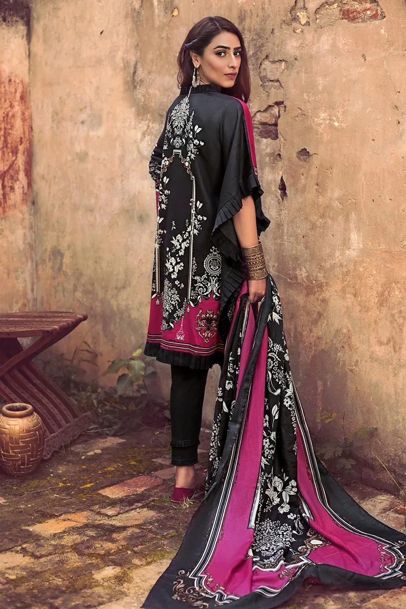 Gul Ahmed Winter Collection – 3 PC Corduroy suit With Cotton Net Dupatta CD-37