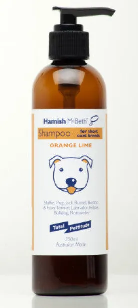 Hamish McBeth All Natural Shampoo - Staffies & Short Coat - Orange Lime Fragrance