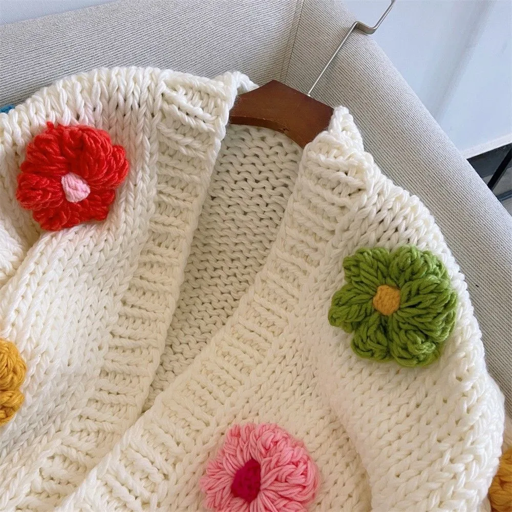 Iris Floral Knitted Cardigan