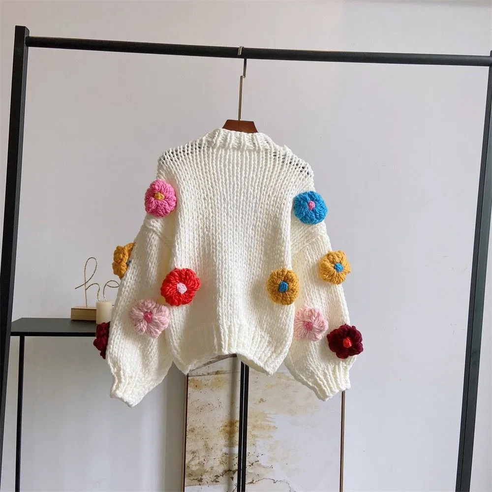 Iris Floral Knitted Cardigan
