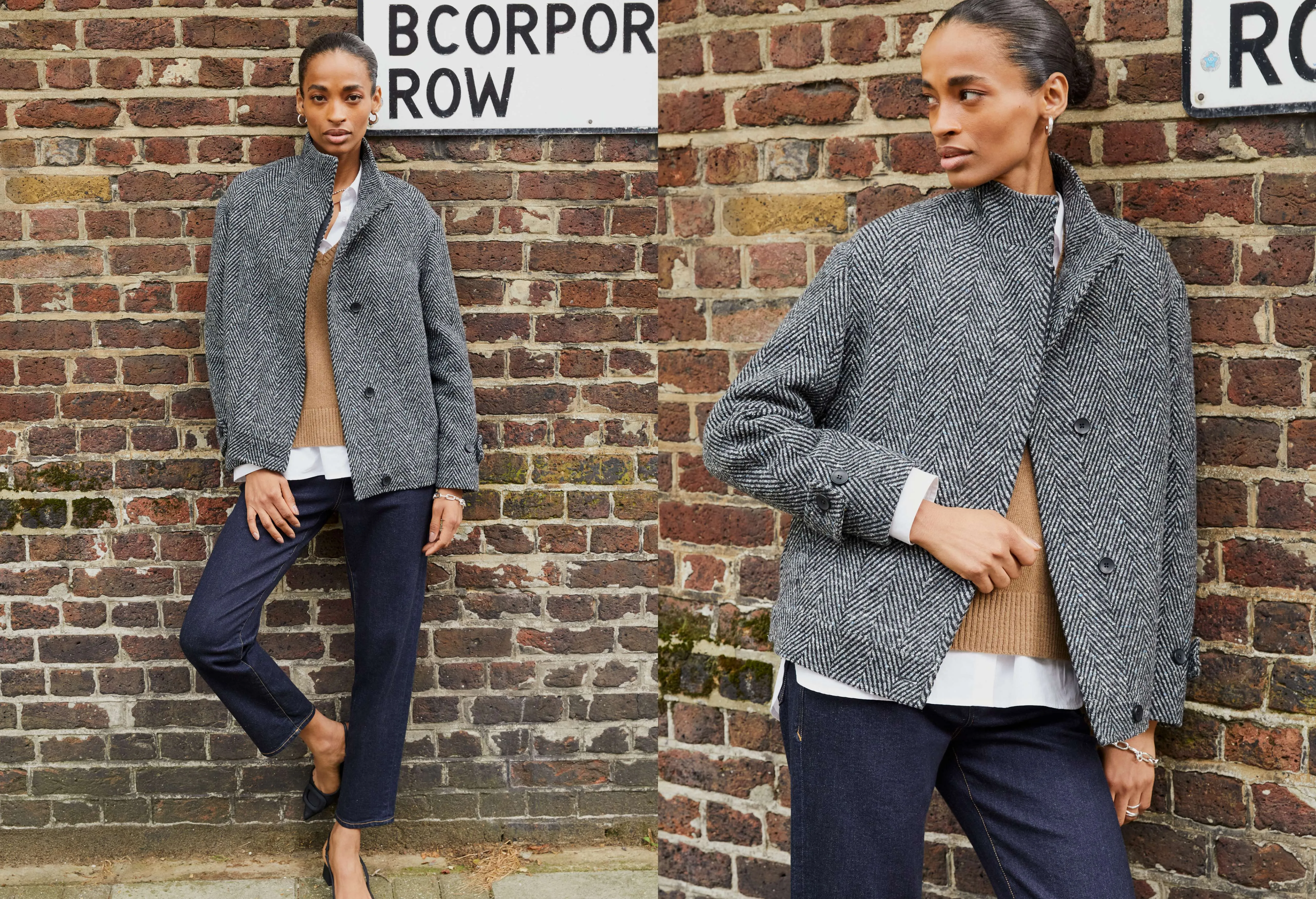 Janine Wool Blend Short Coat