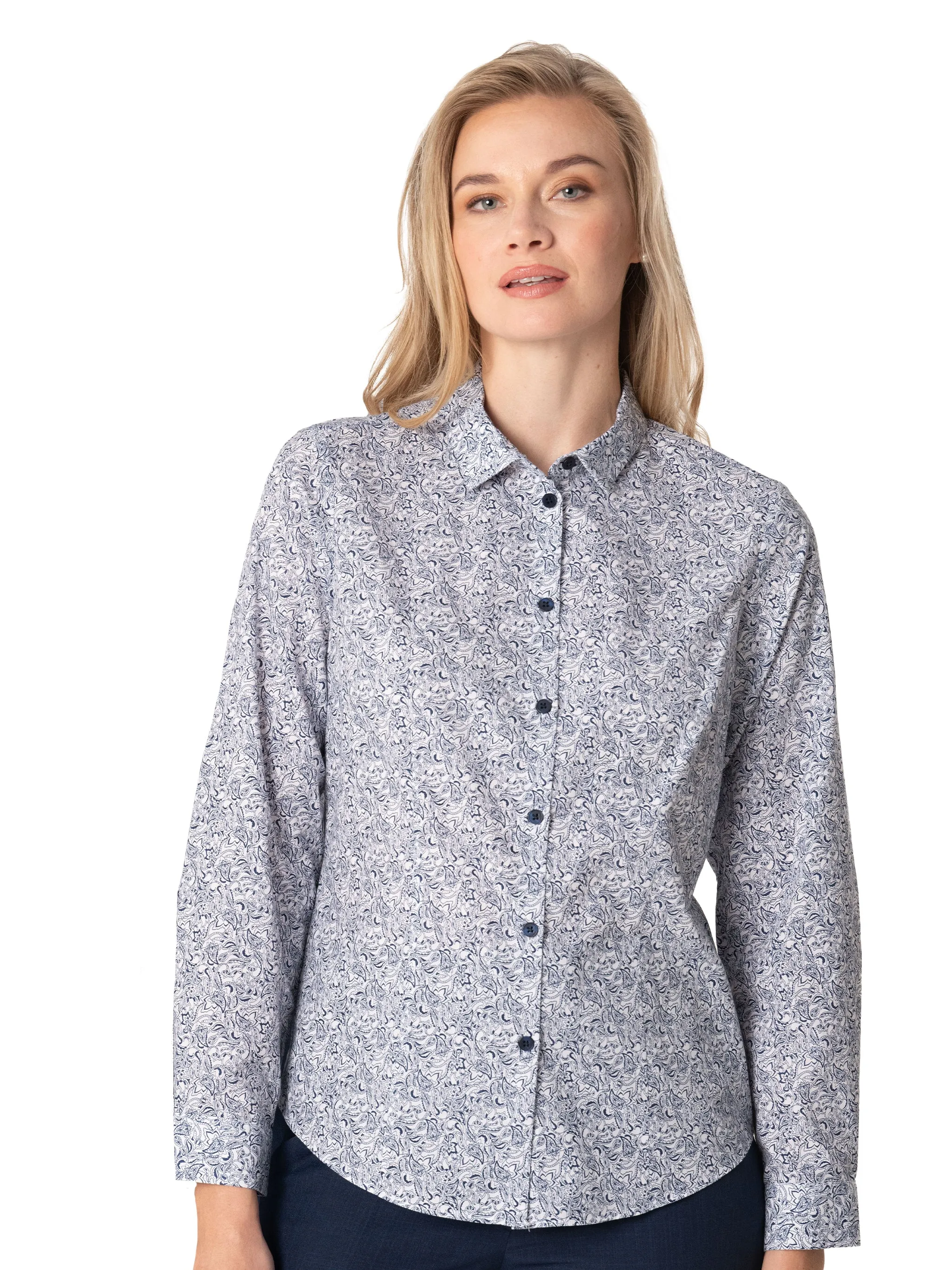 Karabo cotton shirt - paisley print