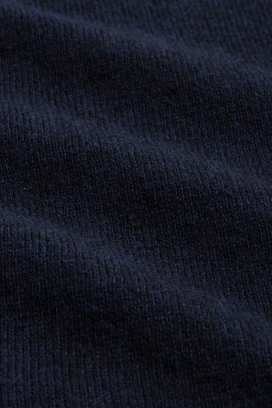 KING LOUIE  Blue Cardigan Round Neck Cocoon