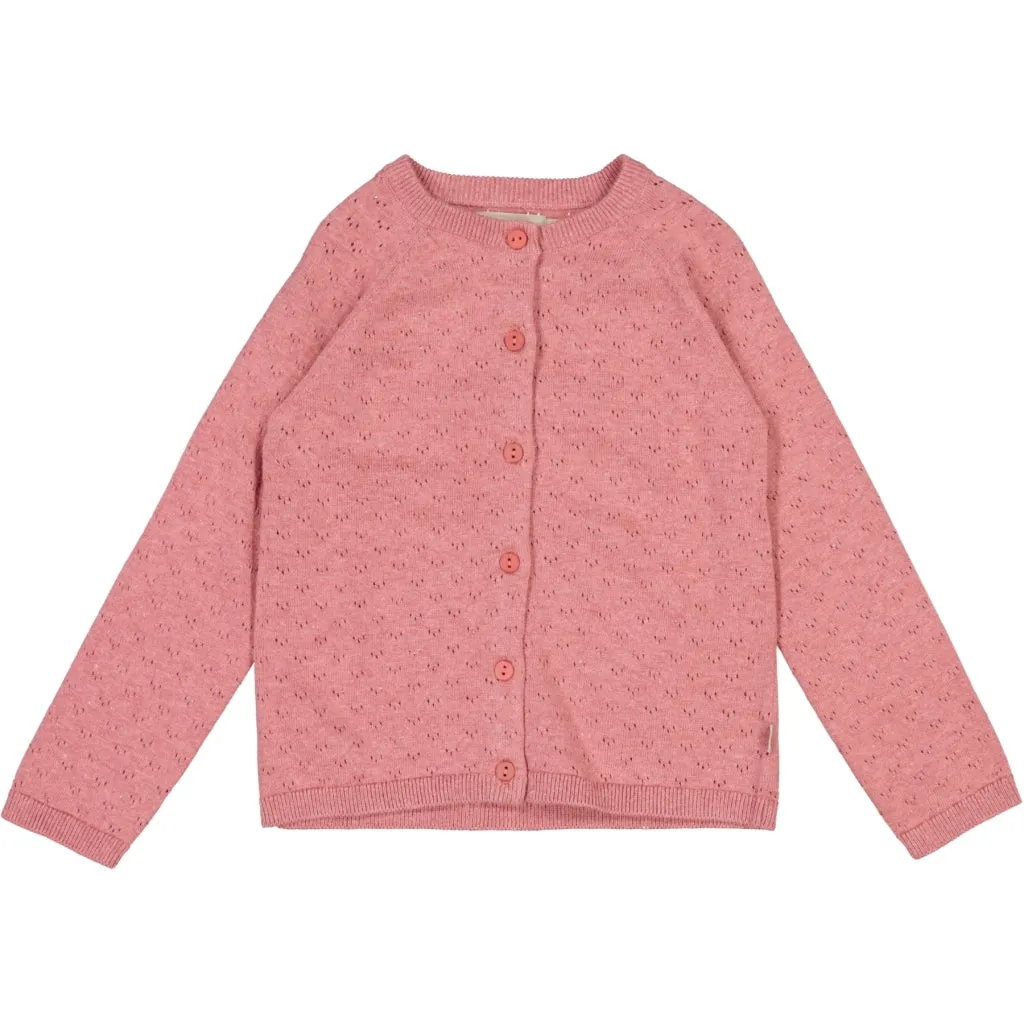 Knit Cardigan Maja - berry melange