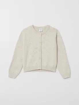 Knitted Bobble Kids Cardigan