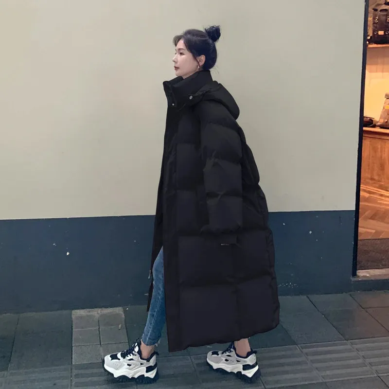 Long Jacket With Hood And Pockets