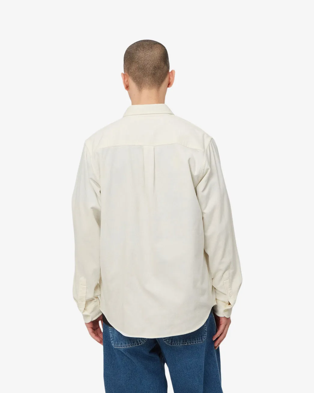 L/S MADISON FINE CORD SHIRT - WAX