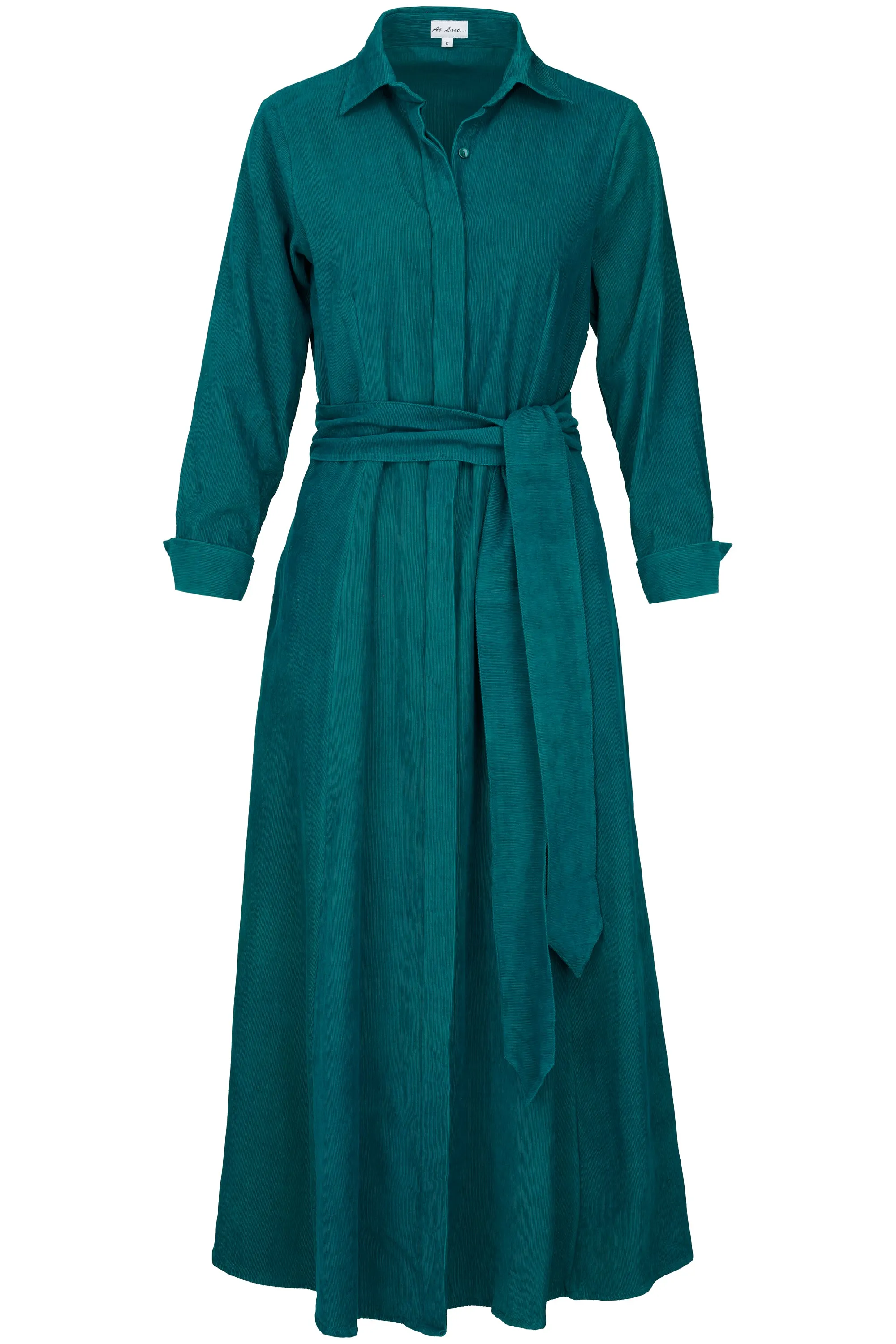 Mia Corduroy Dress In Teal
