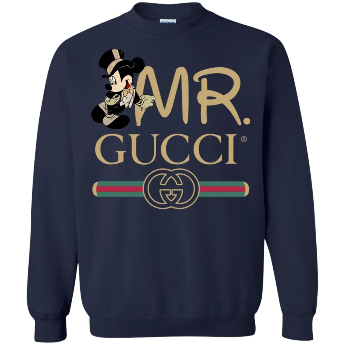 Mr Mickey Gucci Couple Disney Shirt Valentine's Day T-shirt Crewneck Pullover Sweatshirt