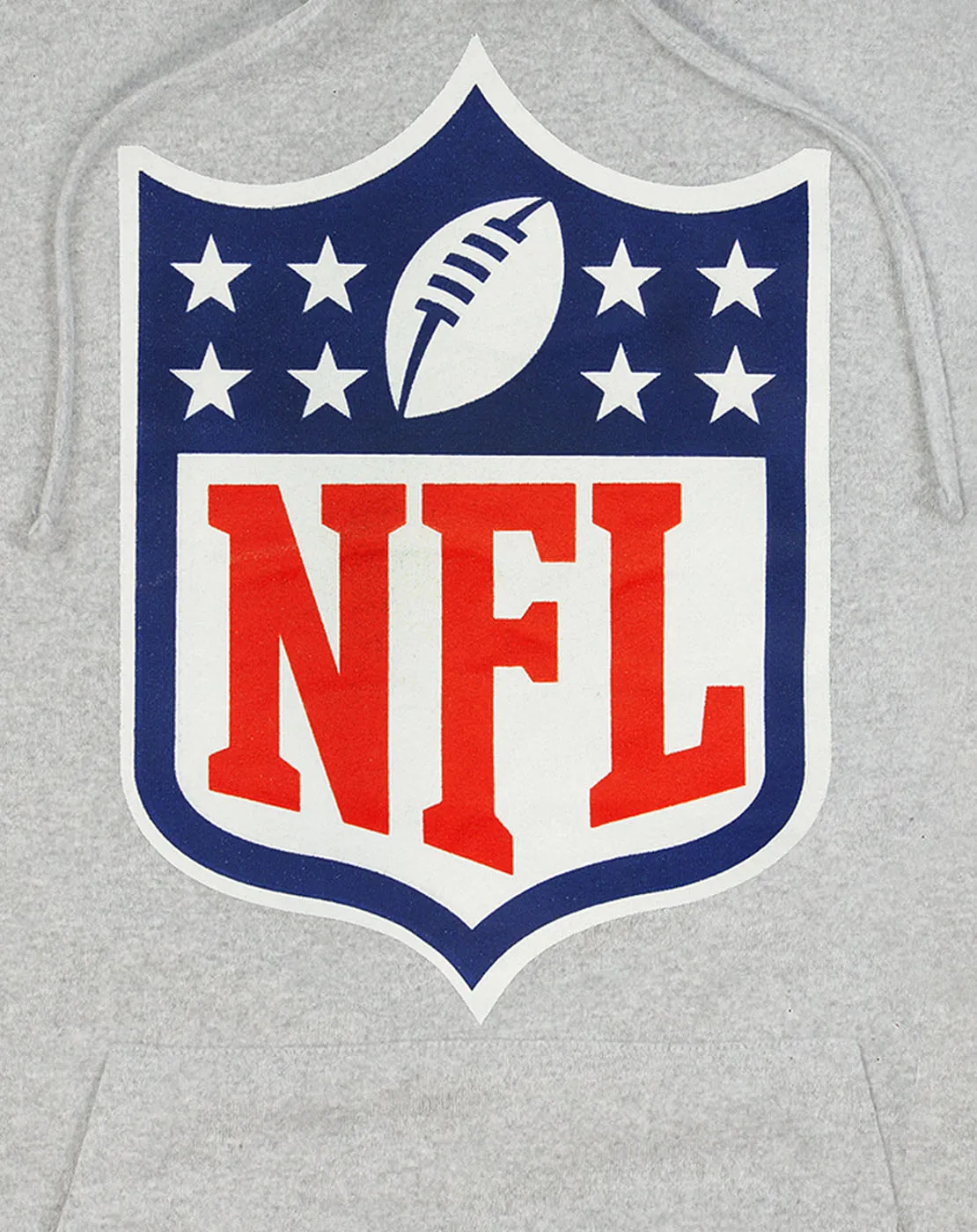 NFL Logo Hoodie American Football Men's Grey Pullover Sweater