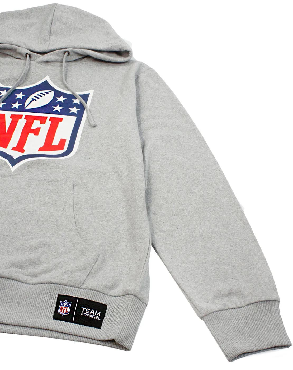 NFL Logo Hoodie American Football Men's Grey Pullover Sweater
