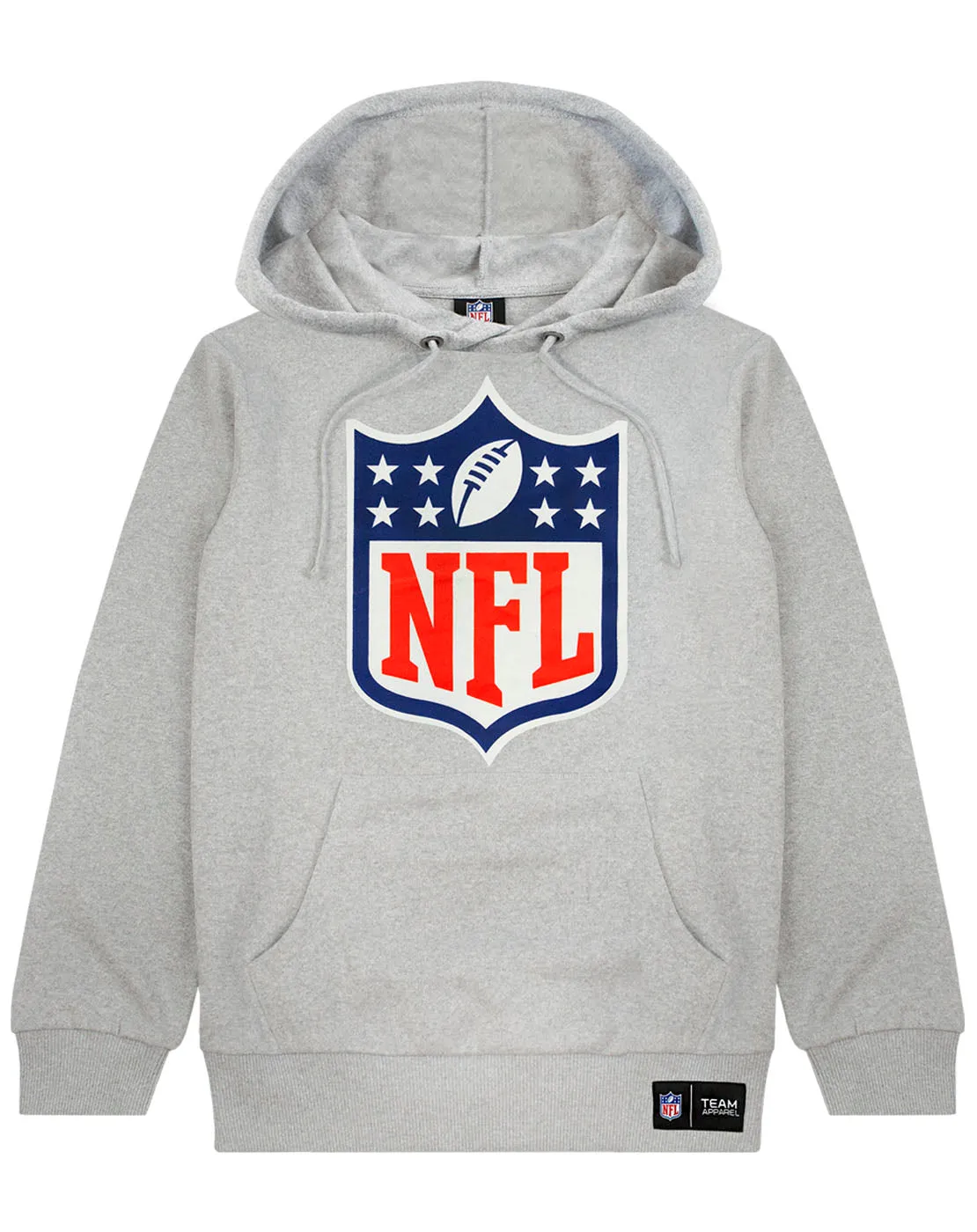 NFL Logo Hoodie American Football Men's Grey Pullover Sweater