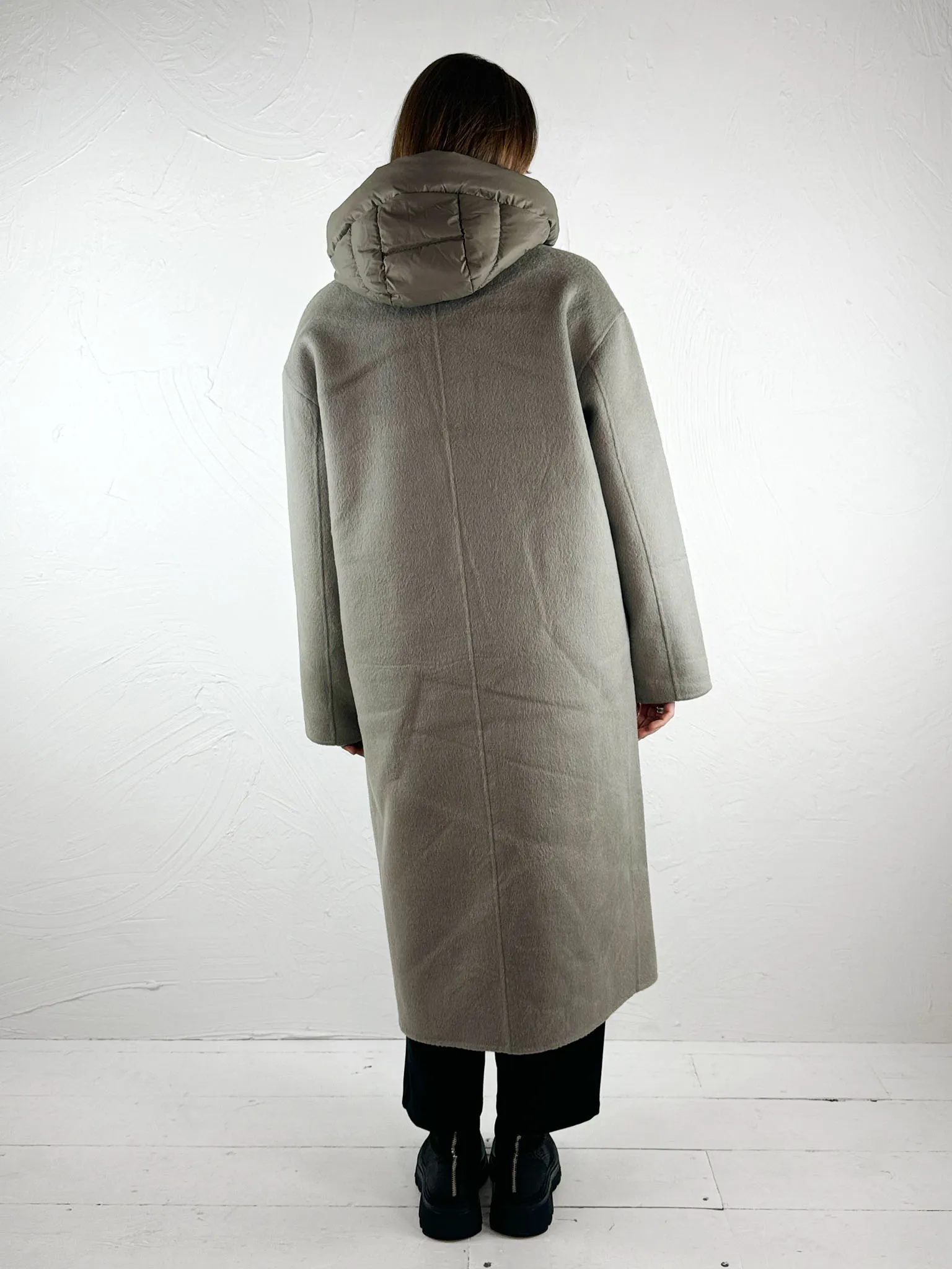 Rino   Pelle Two-in-One Coat Reni - Dark Artichoke