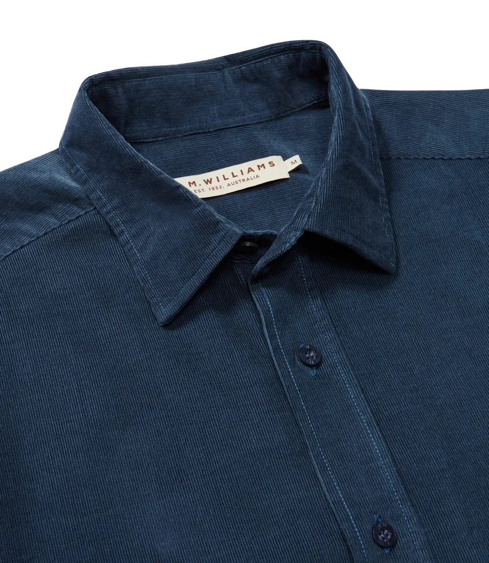 R.M.Williams - Classic Shirt - Corduroy - Navy Blue