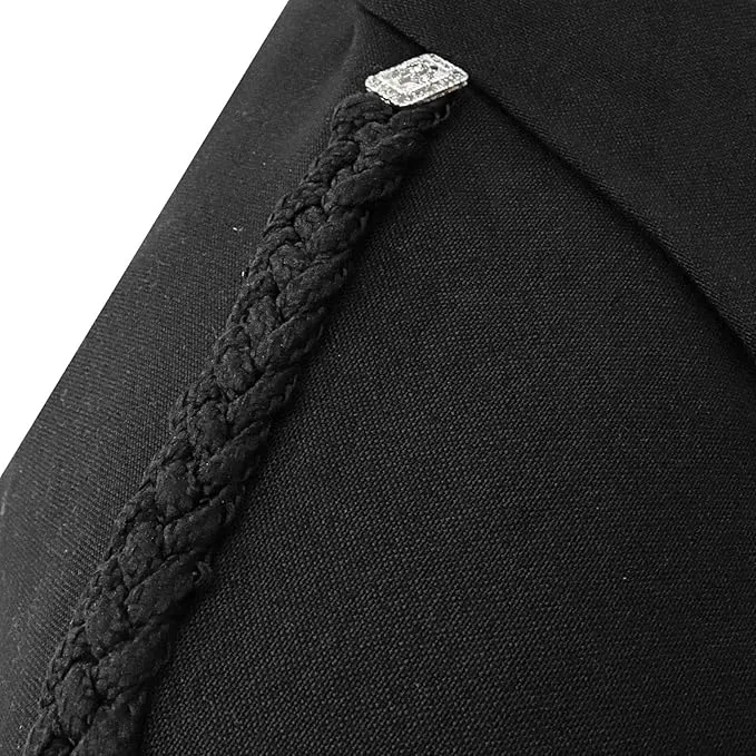 Scottish Black Argyll Kilt Jacket With Vest 15 Oz Finest Barathea Wool Fabric With Vest Gauntlet Style Cuffs