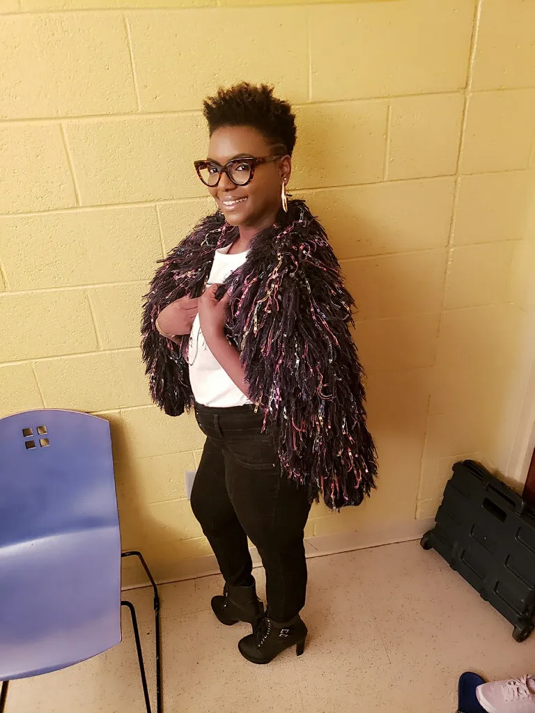 Shaggy fringe jacket