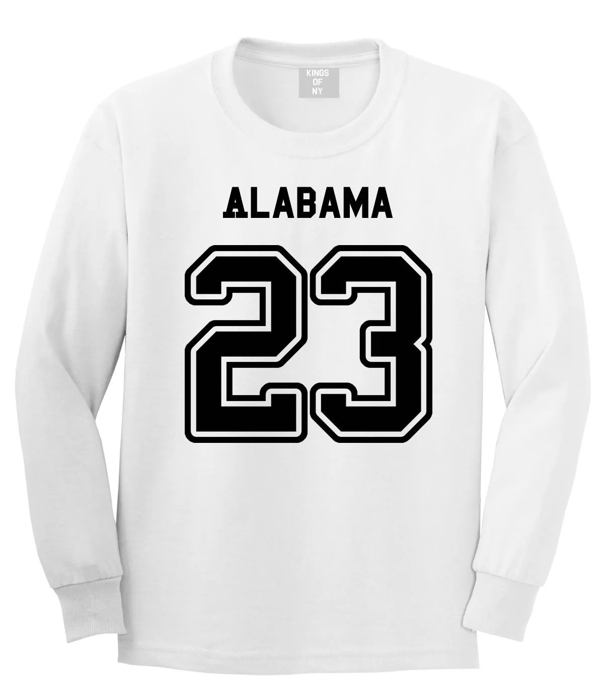 Sport Style Alabama 23 Team State Jersey Long Sleeve T-Shirt