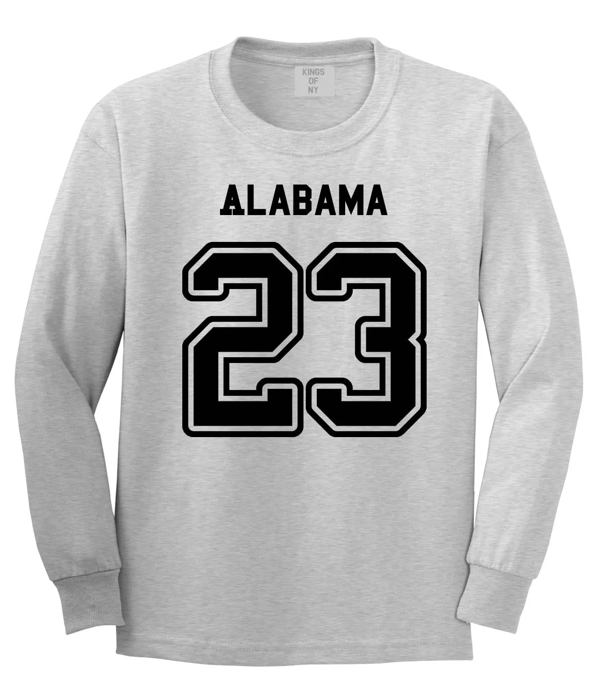 Sport Style Alabama 23 Team State Jersey Long Sleeve T-Shirt