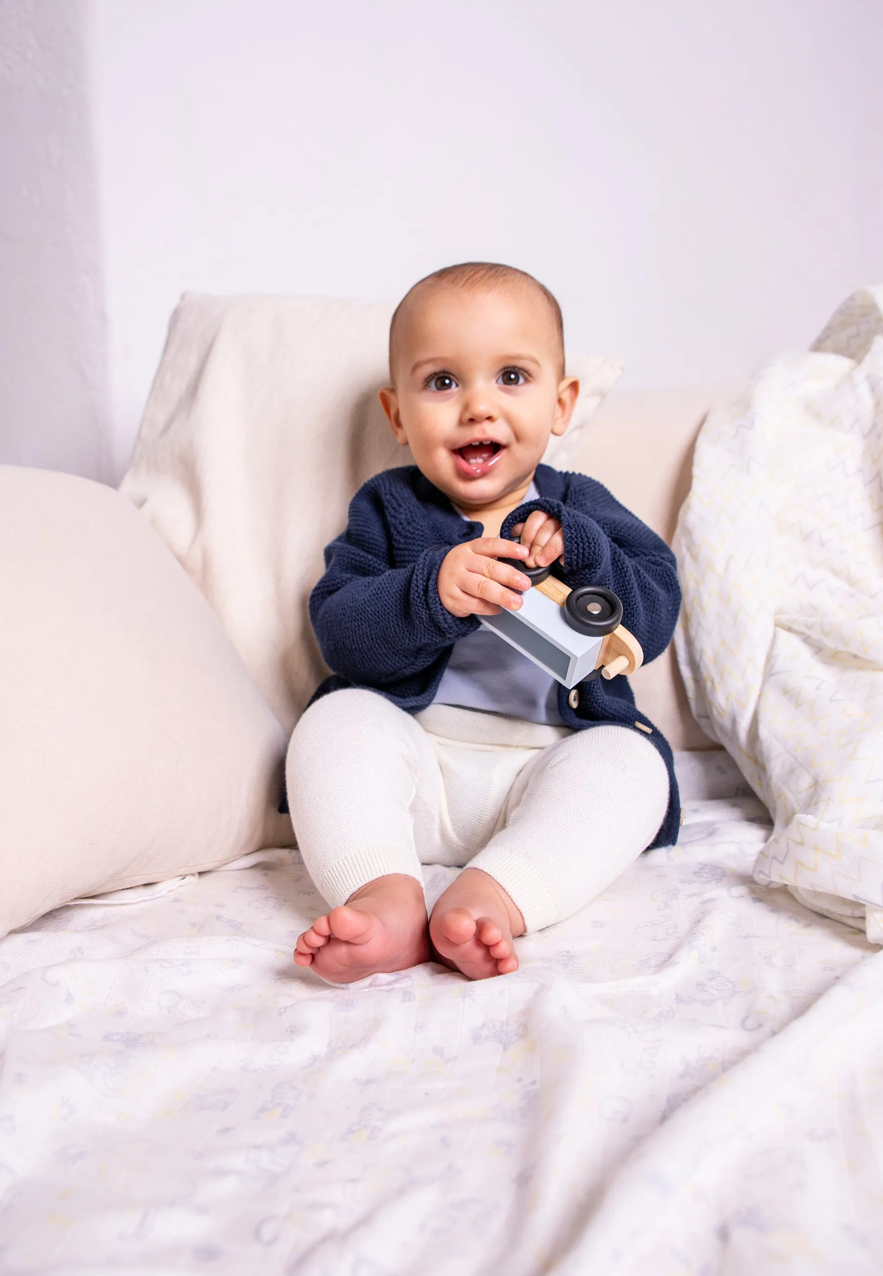 Stellou & Friends 100% Cotton Baby, Toddler and Kids Cardigan Sweater