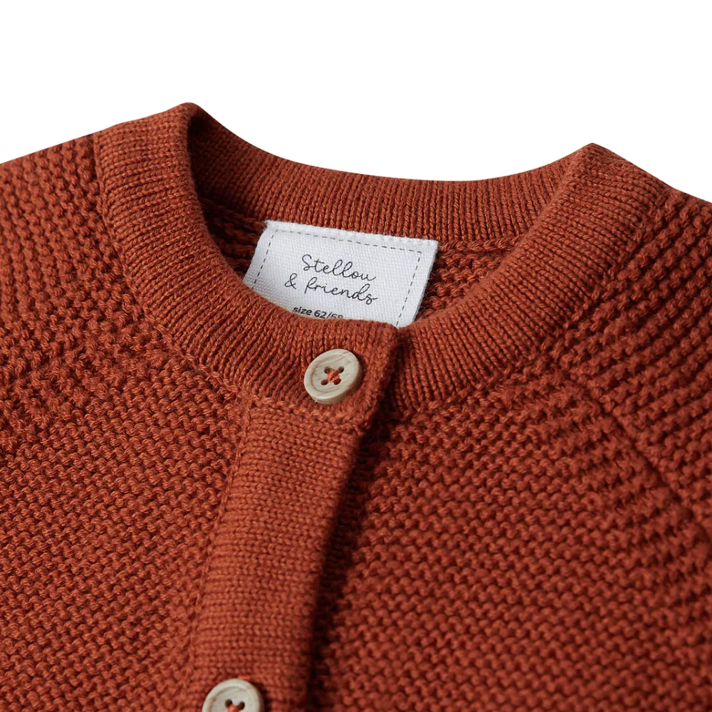 Stellou & Friends 100% Cotton Baby, Toddler and Kids Cardigan Sweater