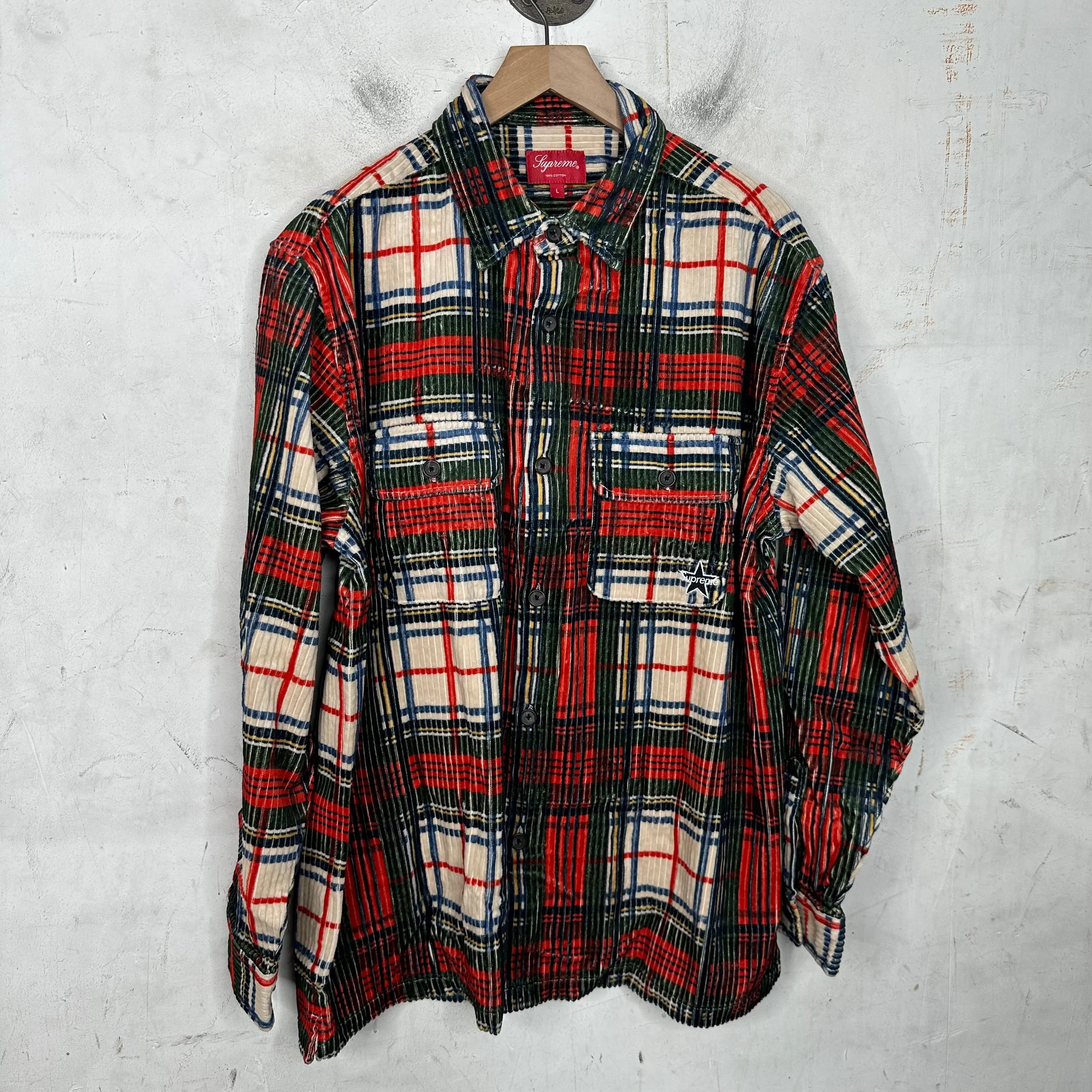 Supreme Corduroy Plaid Shirt