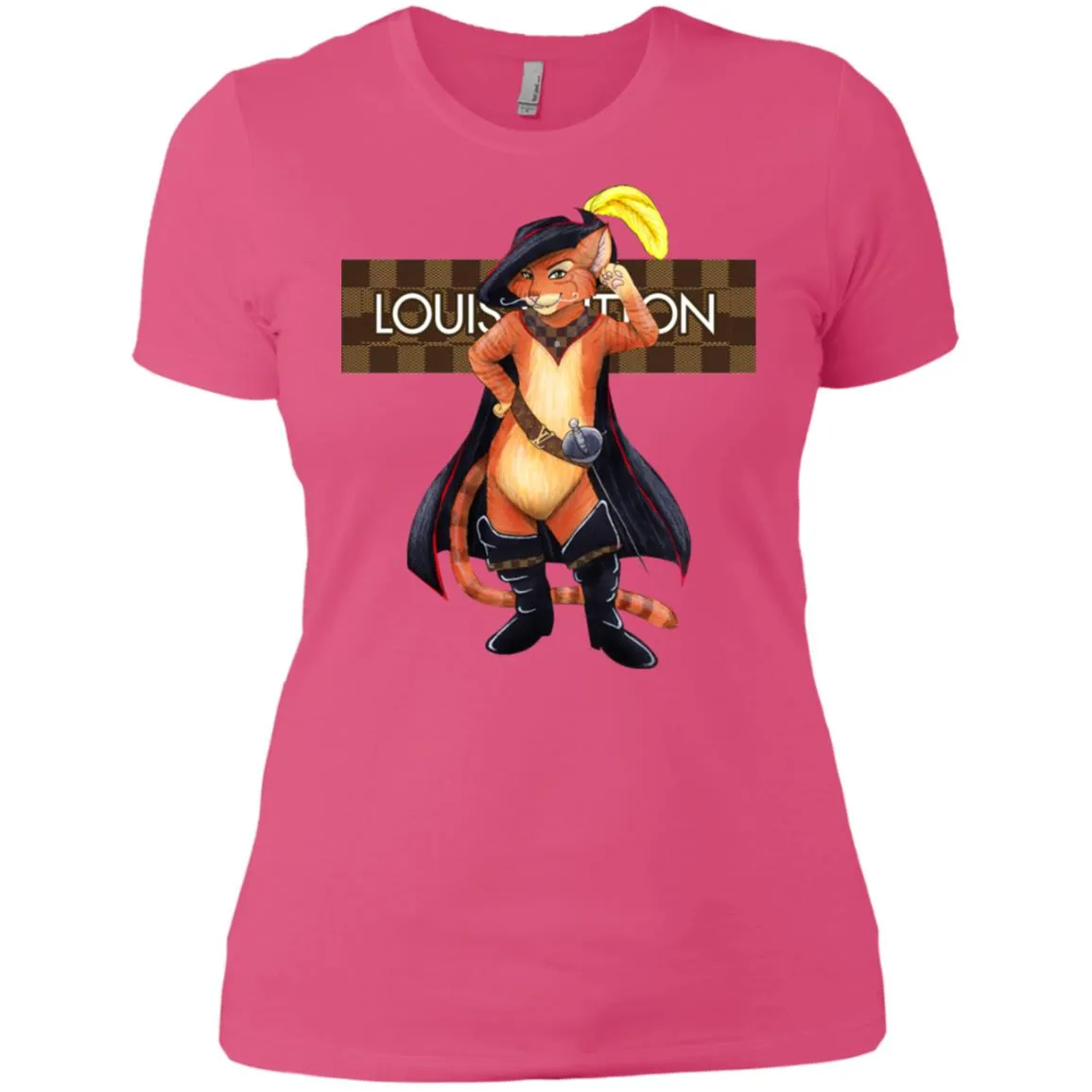 Supreme Puss In Boots T-shirt Women Cotton T-Shirt